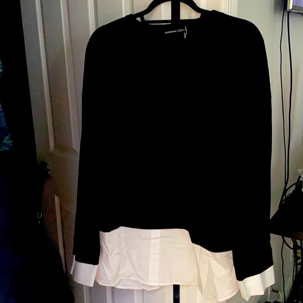 Black long sleeve top